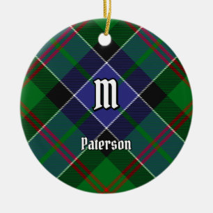 Clan Paterson Tartan Ceramic Ornament