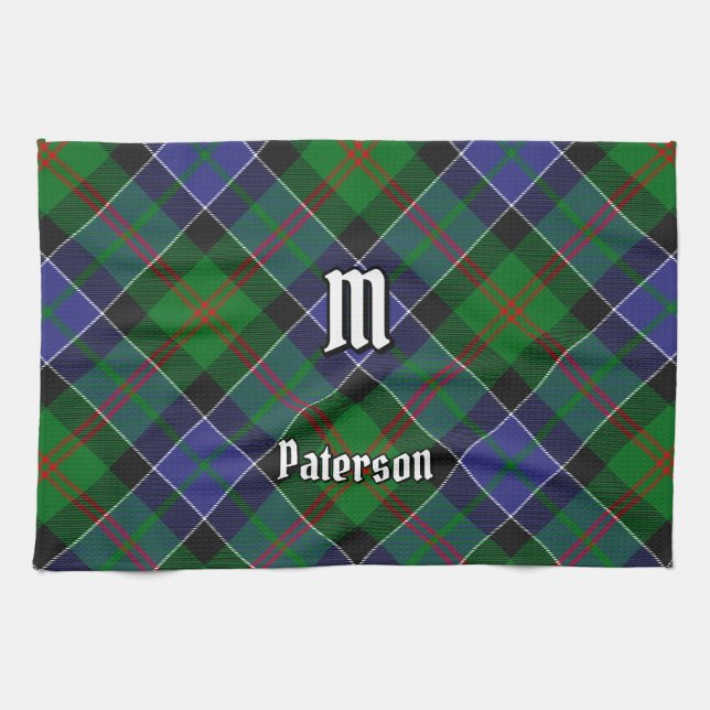 Clan Paterson Tartan Kitchen Towel (Horizontal)