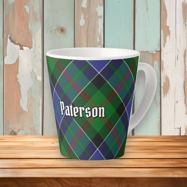 Clan Paterson Tartan Latte Mug (Creator Uploaded)