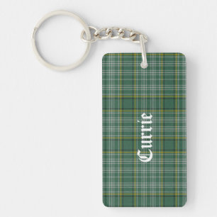 Clan personnalisé Currie Tartan Plaid Porte - clé