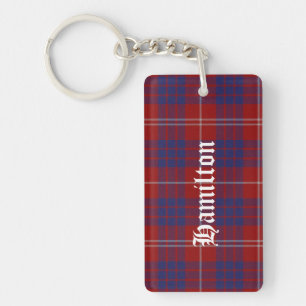 Clan personnalisé Hamilton Tartan Plaid Porte - cl