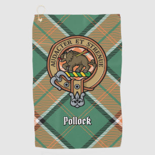 Clan Pollock Crest Golf Towel