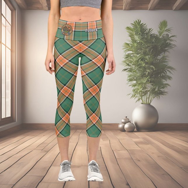 Clan Pollock Tartan Capri Leggings (Creator Uploaded)
