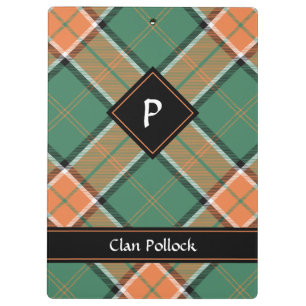 Clan Pollock Tartan Clipboard