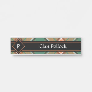 Clan Pollock Tartan Door Sign
