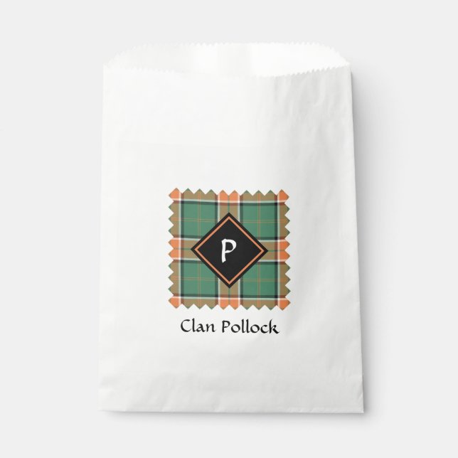 Clan Pollock Tartan Favour Bag (Front)