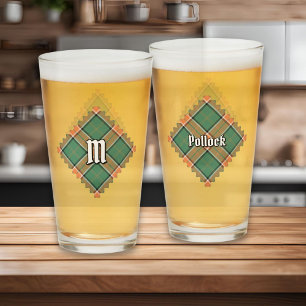 Clan Pollock Tartan Glass