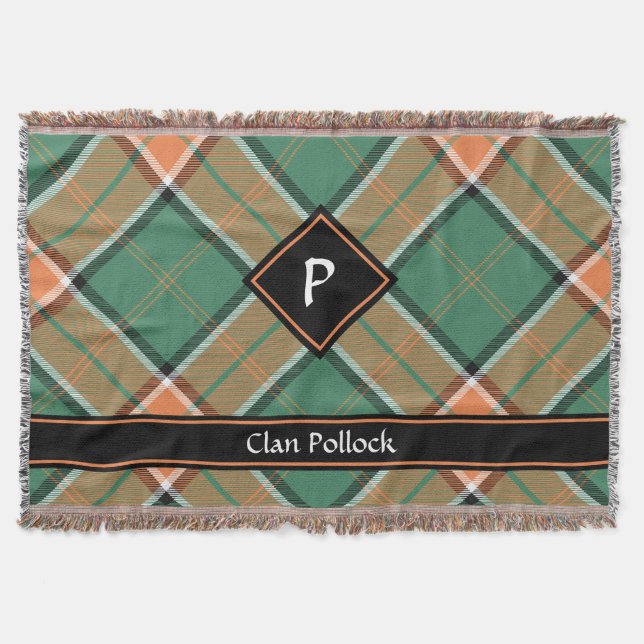 Clan Pollock Tartan Lancer la couverture (Devant)