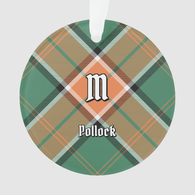 Clan Pollock Tartan Ornament (Front)