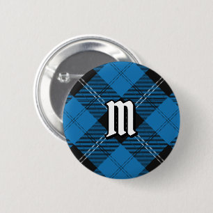 Clan Ramsay Blue Hunting Tartan 2 Inch Round Button