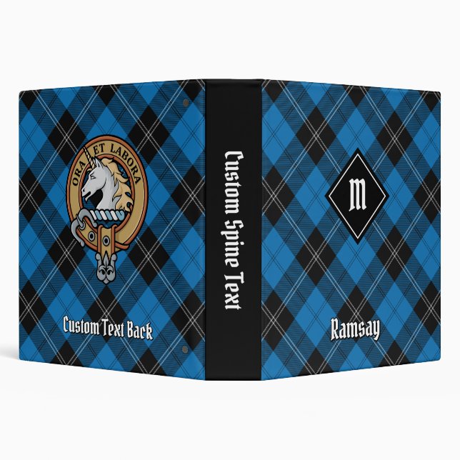 Clan Ramsay Blue Hunting Tartan Binder (Background)