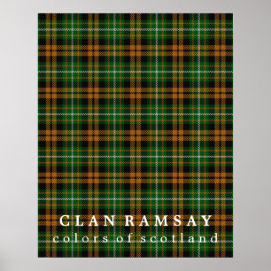 Clan Ramsay Colours of Scotland Hunting Tartan Poster