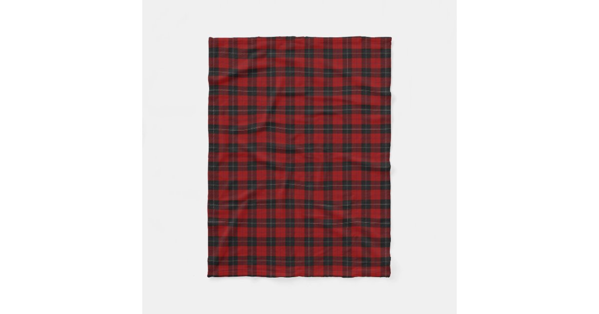 Ramsay Tartan Crest Premium Blanket - Thistle Style