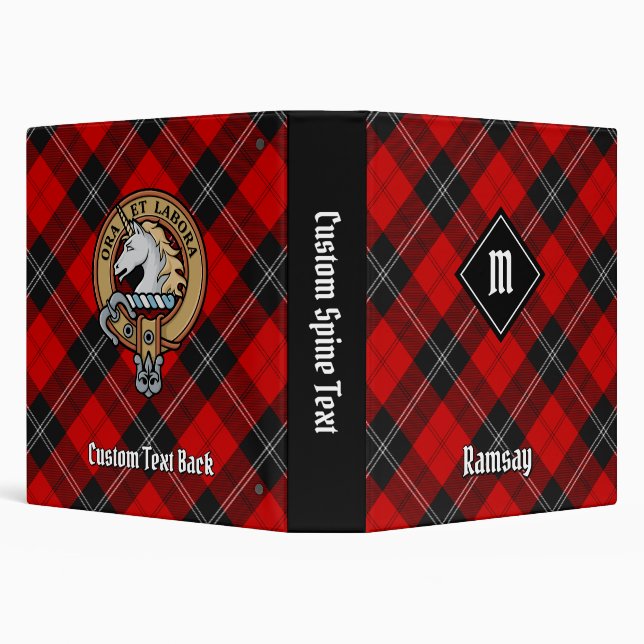 Clan Ramsay Red Tartan Binder (Background)