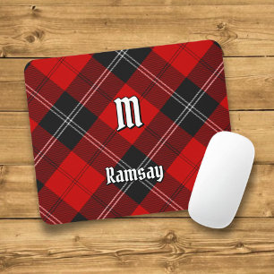 Clan Ramsay Red Tartan Mouse Pad