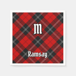 Clan Ramsay Red Tartan Napkin