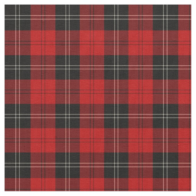 Clan Ramsay Tartan Fabric (Close Up)