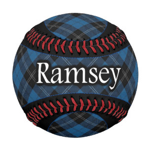 Clan Ramsey Ramsay Scottish Blue Hunting Tartan Baseball