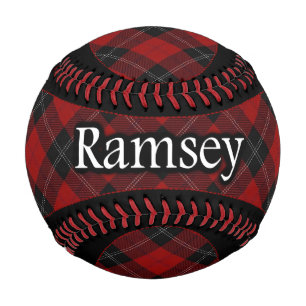 Clan Ramsey Ramsay Scottish Red Tartan Baseball