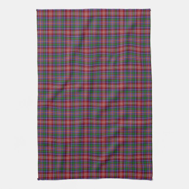 Clan Ritchie Tartan Kitchen Towel (Vertical)