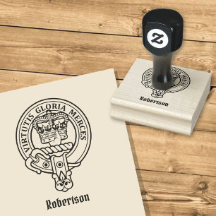 Clan Robertson Crest Rubber Stamp