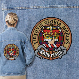 Clan Robertson Crest sur Tartan