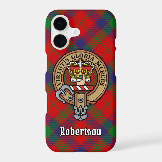 Clan Robertson Crest sur Tartan (Verso)