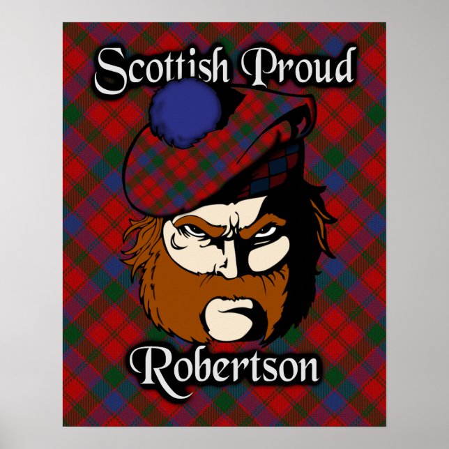 Clan Robertson Scottish Tartan Poster (Front)