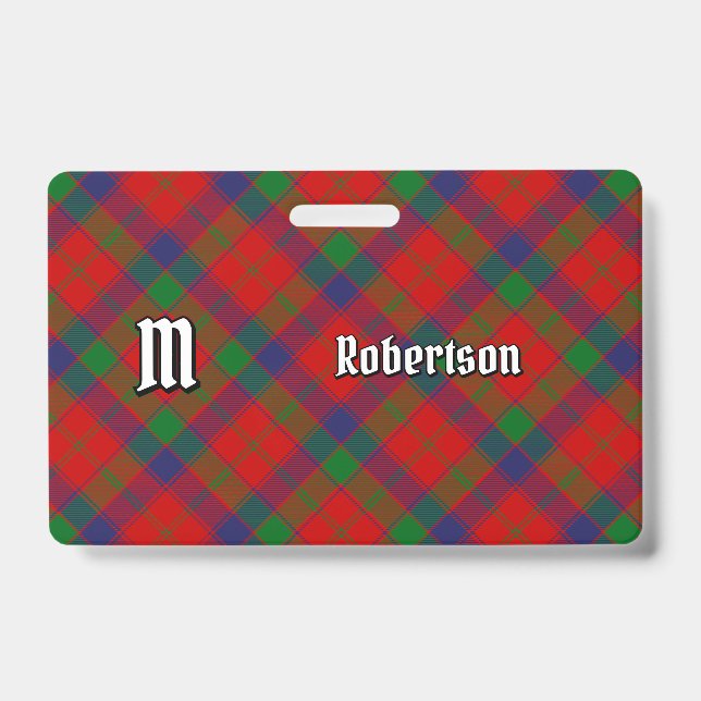 Clan Robertson Tartan Badge (Front)