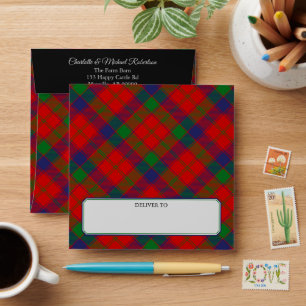 Clan Robertson Tartan Envelope