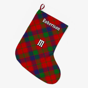 Clan Robertson Tartan Large Christmas Stocking