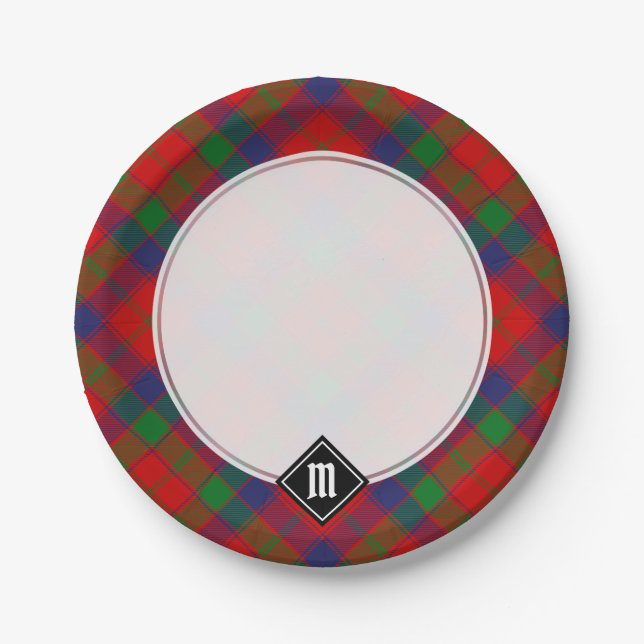 Clan Robertson Tartan Paper Plate (Front)