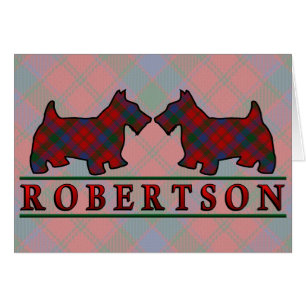 Clan Robertson Tartan Scottie Dogs