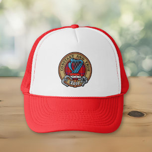 Clan Rose Crest over Tartan Trucker Hat