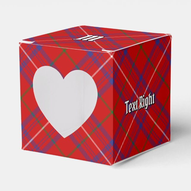 Clan Rose Tartan Favor Box (Front Side)