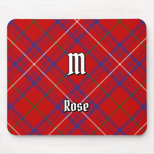 Clan Rose Tartan Mouse Pad (Front)