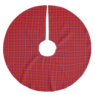 Clan Rose Tartan Plaid Brushed Polyester Tree Skirt