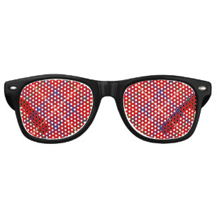 Clan Rose Tartan Retro Sunglasses
