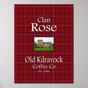 Clan Rose's Old Kilravock Coffee Co. Poster