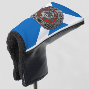Clan Ross Crest & Tartan Knot Golf Head Cover