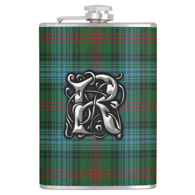 Clan Ross Hunting Tartan Old Scotland Flask (Front)
