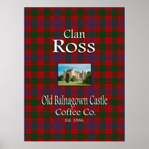 Clan Ross Old Balnagown Castle Coffee Co. Poster