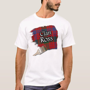Clan Ross Scottish Tartan Paint Shirt