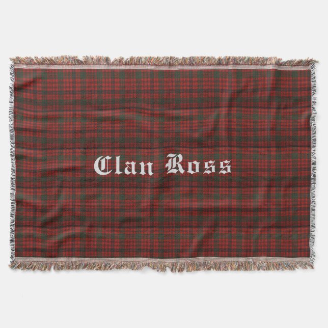 Clan Ross Tartan Lance La Couverture (Devant)
