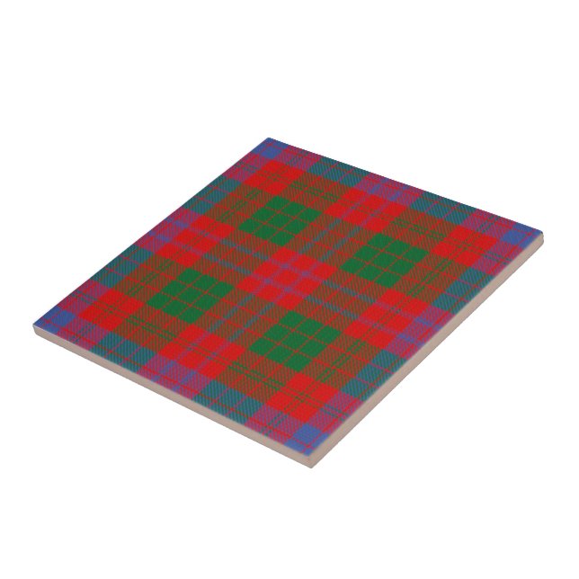 Clan Ross Tartan  Tile (Side)