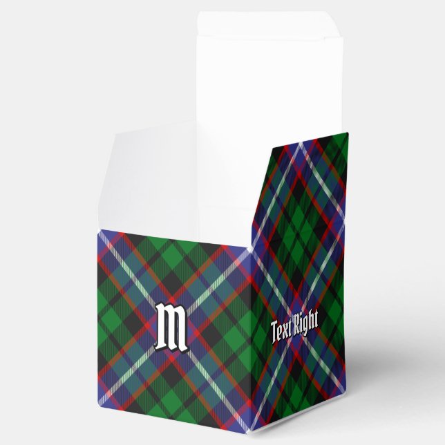 Clan Russell Tartan Favor Box (Opened)