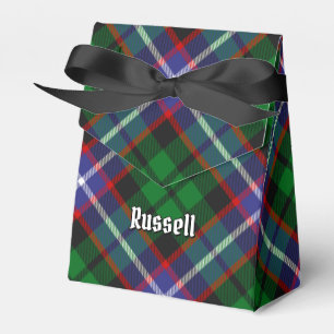 Clan Russell Tartan Favor Box