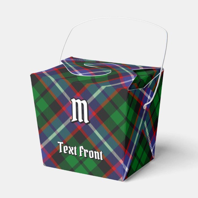 Clan Russell Tartan Favor Box (Front Side)