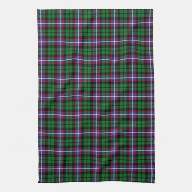 Clan Russell Tartan Kitchen Towel (Vertical)