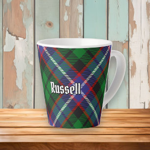 Clan Russell Tartan Latte Mug